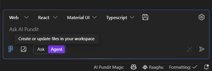 Agent Mode Toggle Button