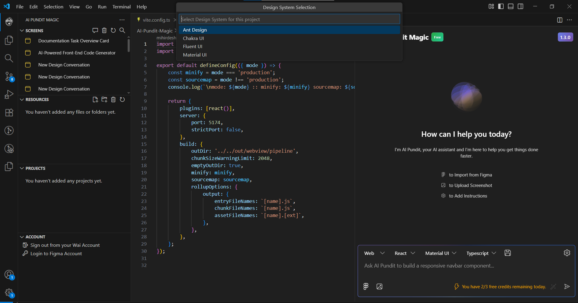 Design System Selection