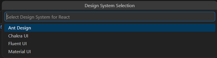 Design System Selection